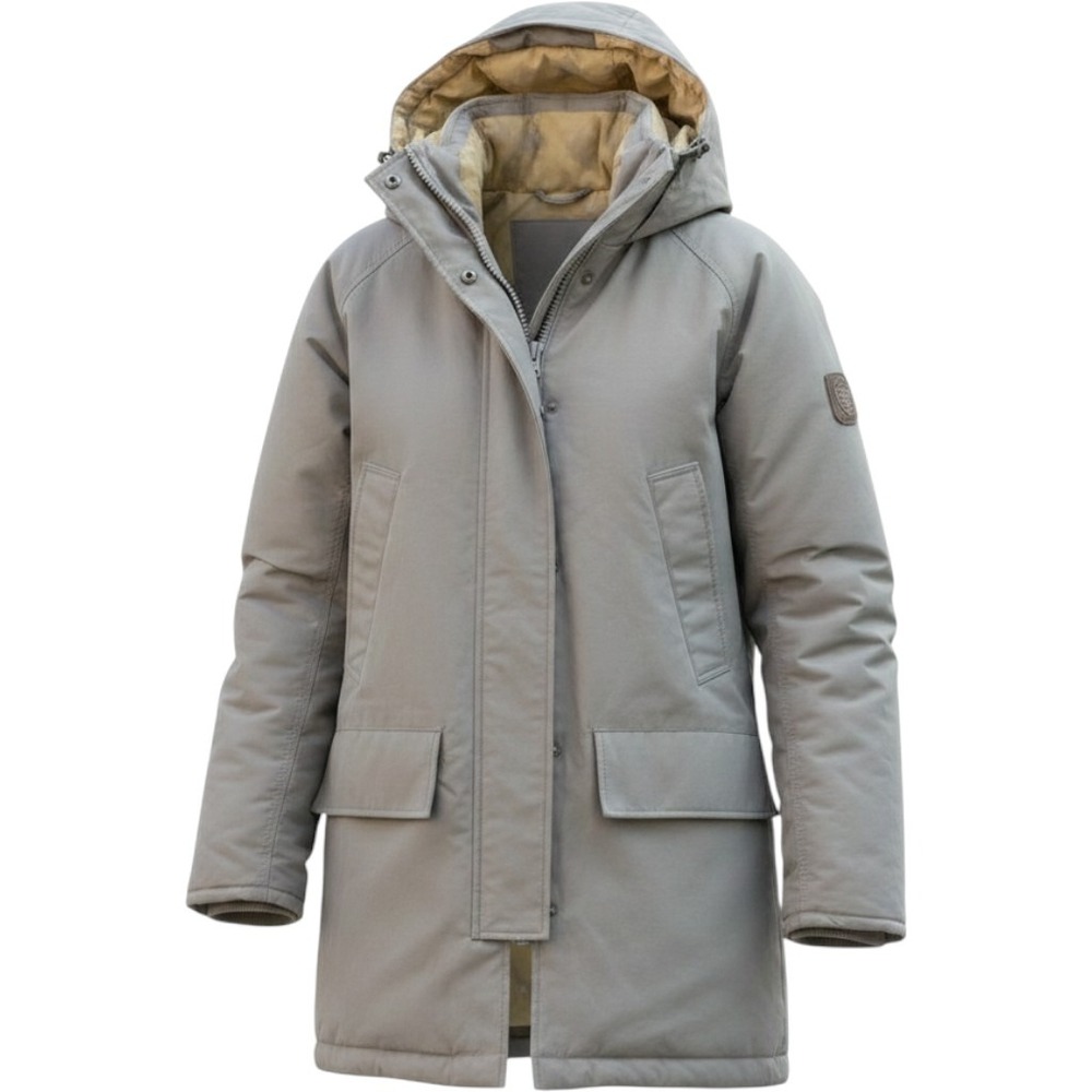 Woolrich John Rich & Bros Arctic Parka Grey Down Jacket Coat Made in USA Mens S